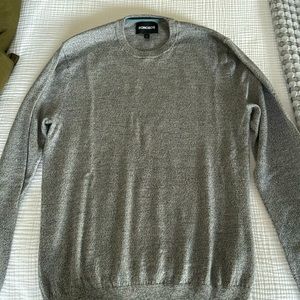 Bonobos heathered gray 100% extra fine merino wool sweater Medium